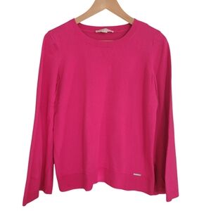 Michael Michael Kors Sweater Womens Size Medium Pink Bell Sleeve Pullover